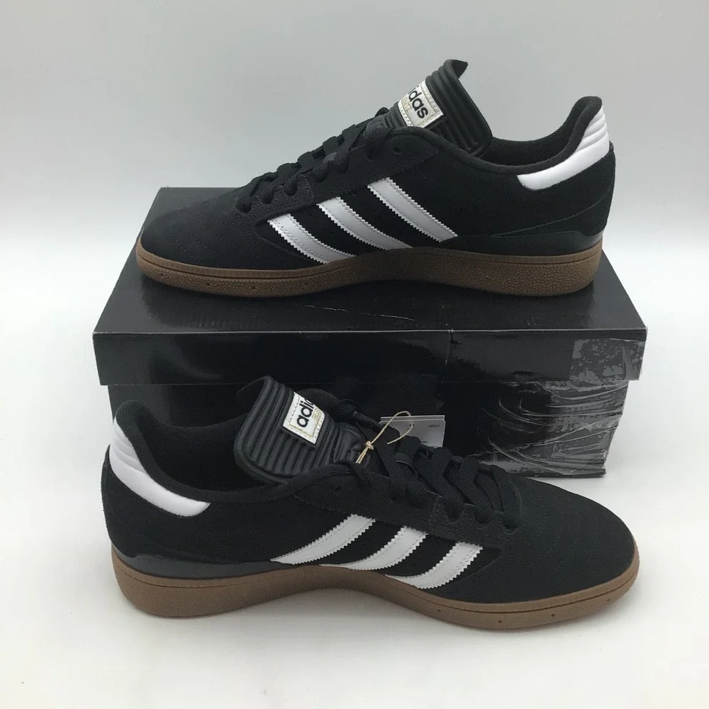 Adidas Busenitz Skateboarding Shoes Mens Size 10.5 Black White Gold G48060 NEW